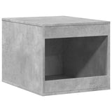 Kattenbakkast 47x59x42 cm bewerkt hout betongrijs - AllerleiShop