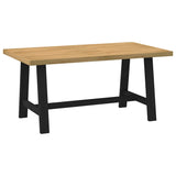 Eettafel NOAIN A-vormige poten 160x90x75 cm massief hout - AllerleiShop