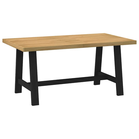 Eettafel NOAIN A-vormige poten 160x90x75 cm massief hout - AllerleiShop