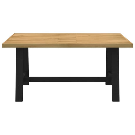 Eettafel NOAIN A-vormige poten 160x90x75 cm massief hout - AllerleiShop