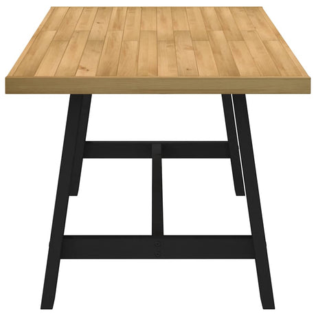 Eettafel NOAIN A-vormige poten 160x90x75 cm massief hout - AllerleiShop