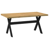 Eettafel NOAIN X-vormige poten 160x90x75 cm massief hout - AllerleiShop