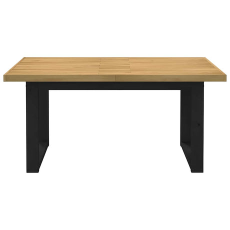 Eettafel NOAIN U-vormige poten 160x90x75 cm massief hout - AllerleiShop