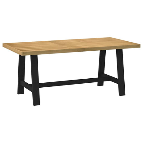 Eettafel NOAIN A-vormige poten 180x90x75 cm massief hout - AllerleiShop