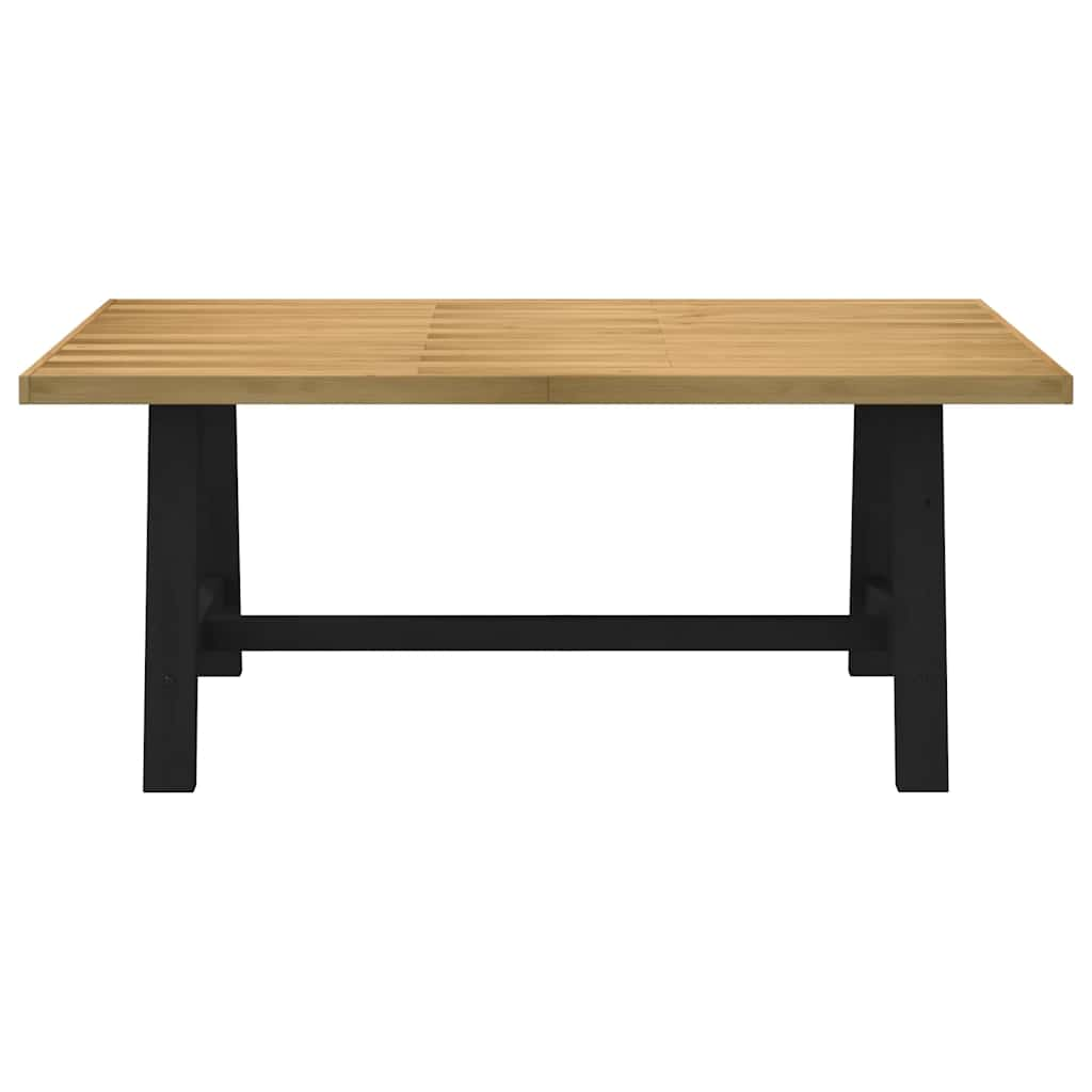 Eettafel NOAIN A-vormige poten 180x90x75 cm massief hout - AllerleiShop