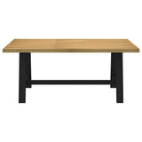 Eettafel NOAIN A-vormige poten 180x90x75 cm massief hout - AllerleiShop