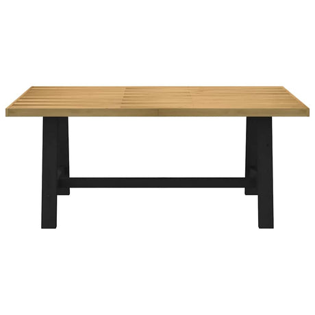 Eettafel NOAIN A-vormige poten 180x90x75 cm massief hout - AllerleiShop