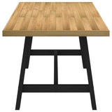 Eettafel NOAIN A-vormige poten 180x90x75 cm massief hout - AllerleiShop