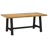 Eettafel NOAIN A-vormige poten 180x90x75 cm massief hout - AllerleiShop