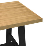 Eettafel NOAIN A-vormige poten 180x90x75 cm massief hout - AllerleiShop