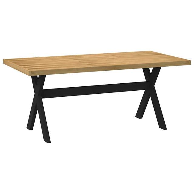 Wandtafel NOAIN X-vormige poten 120x30x75 cm massief hout - AllerleiShop