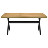 Wandtafel NOAIN X-vormige poten 120x30x75 cm massief hout - AllerleiShop