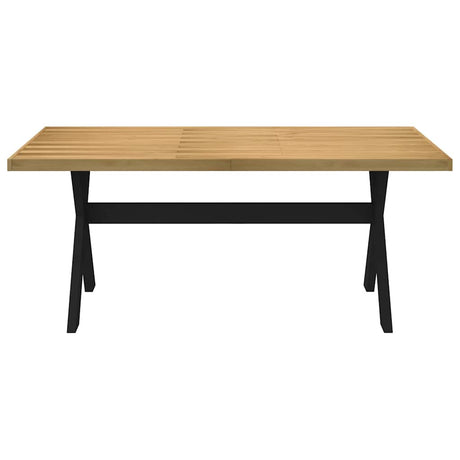 Wandtafel NOAIN X-vormige poten 120x30x75 cm massief hout - AllerleiShop