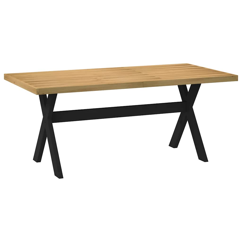 Wandtafel NOAIN X-vormige poten 120x30x75 cm massief hout - AllerleiShop