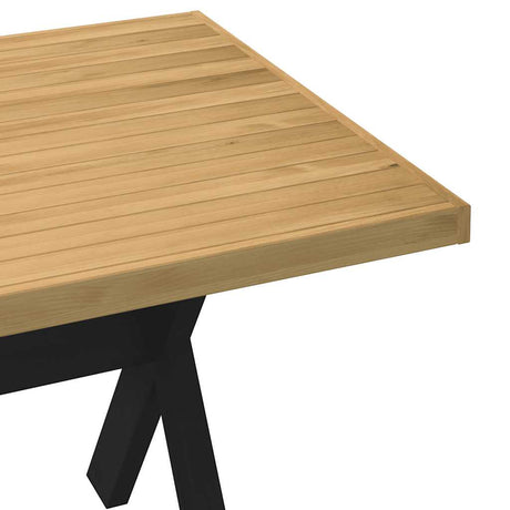 Wandtafel NOAIN X-vormige poten 120x30x75 cm massief hout - AllerleiShop