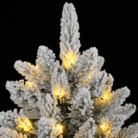 Kunstkerstboom met 150 LED's en sneeuw 150 cm - AllerleiShop