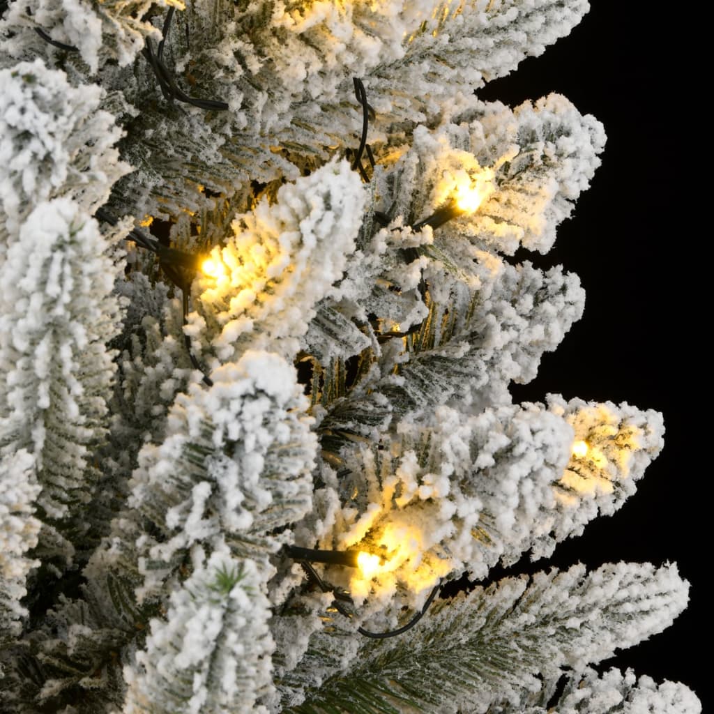 Kunstkerstboom met 150 LED's en sneeuw 150 cm - AllerleiShop