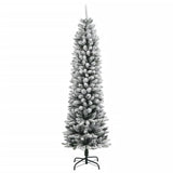 Kunstkerstboom met 150 LED's en sneeuw 150 cm - AllerleiShop