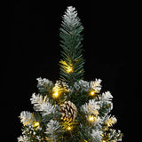 Kunstkerstboom smal met 150 LED's 150 cm - AllerleiShop