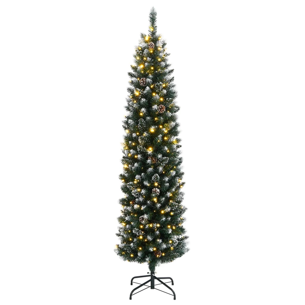 Kunstkerstboom smal met 150 LED's 150 cm - AllerleiShop