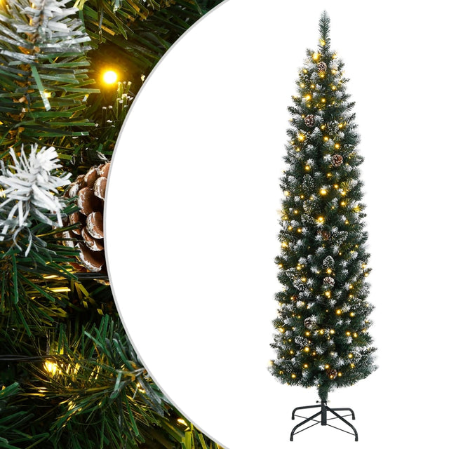 Kunstkerstboom smal met 300 LED's 180 cm - AllerleiShop