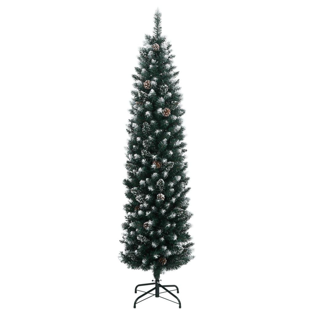 Kunstkerstboom smal met 300 LED's 210 cm - AllerleiShop