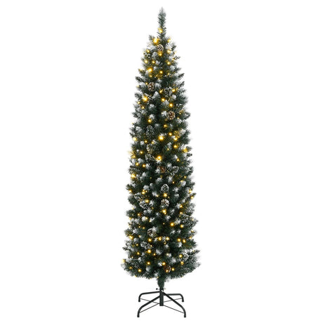 Kunstkerstboom smal met 300 LED's 210 cm - AllerleiShop