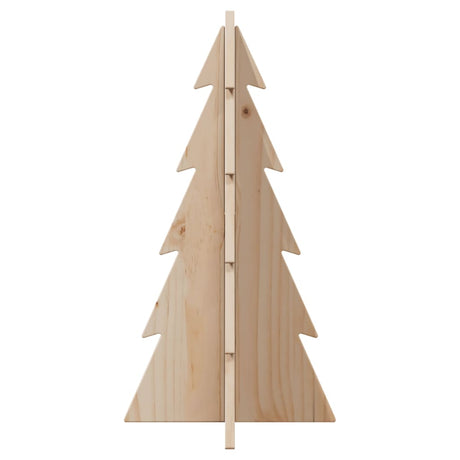 Kerstdecoratie kerstboom 59,5 cm massief grenenhout - AllerleiShop