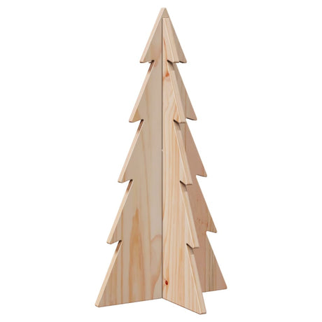 Kerstdecoratie kerstboom 59,5 cm massief grenenhout - AllerleiShop