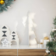 Kerstdecoratie kerstboom 59,5 cm massief grenenhout wit - AllerleiShop