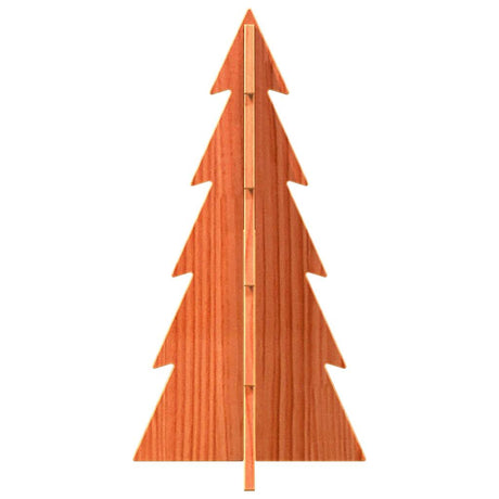 Kerstdecoratie kerstboom 59,5 cm massief grenenhout wasbruin - AllerleiShop