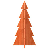 Kerstdecoratie kerstboom 59,5 cm massief grenenhout wasbruin - AllerleiShop