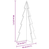 Kerstdecoratie kerstboom 80 cm massief grenenhout - AllerleiShop