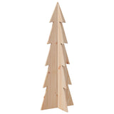 Kerstdecoratie kerstboom 112 cm massief grenenhout - AllerleiShop