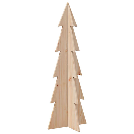 Kerstdecoratie kerstboom 112 cm massief grenenhout - AllerleiShop