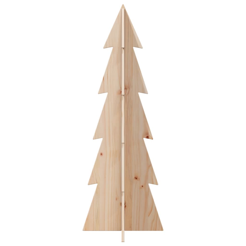 Kerstdecoratie kerstboom 112 cm massief grenenhout - AllerleiShop