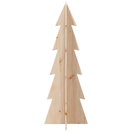 Kerstdecoratie kerstboom 112 cm massief grenenhout - AllerleiShop