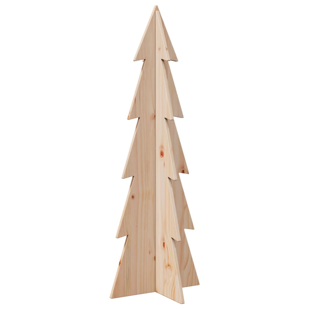 Kerstdecoratie kerstboom 112 cm massief grenenhout - AllerleiShop