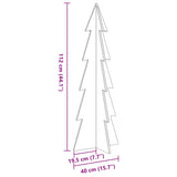 Kerstdecoratie kerstboom 112 cm massief grenenhout - AllerleiShop