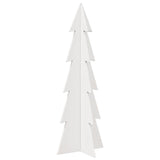 Kerstdecoratie kerstboom 112 cm massief grenenhout wit - AllerleiShop