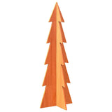 Kerstdecoratie kerstboom 112 cm massief grenenhout wasbruin - AllerleiShop