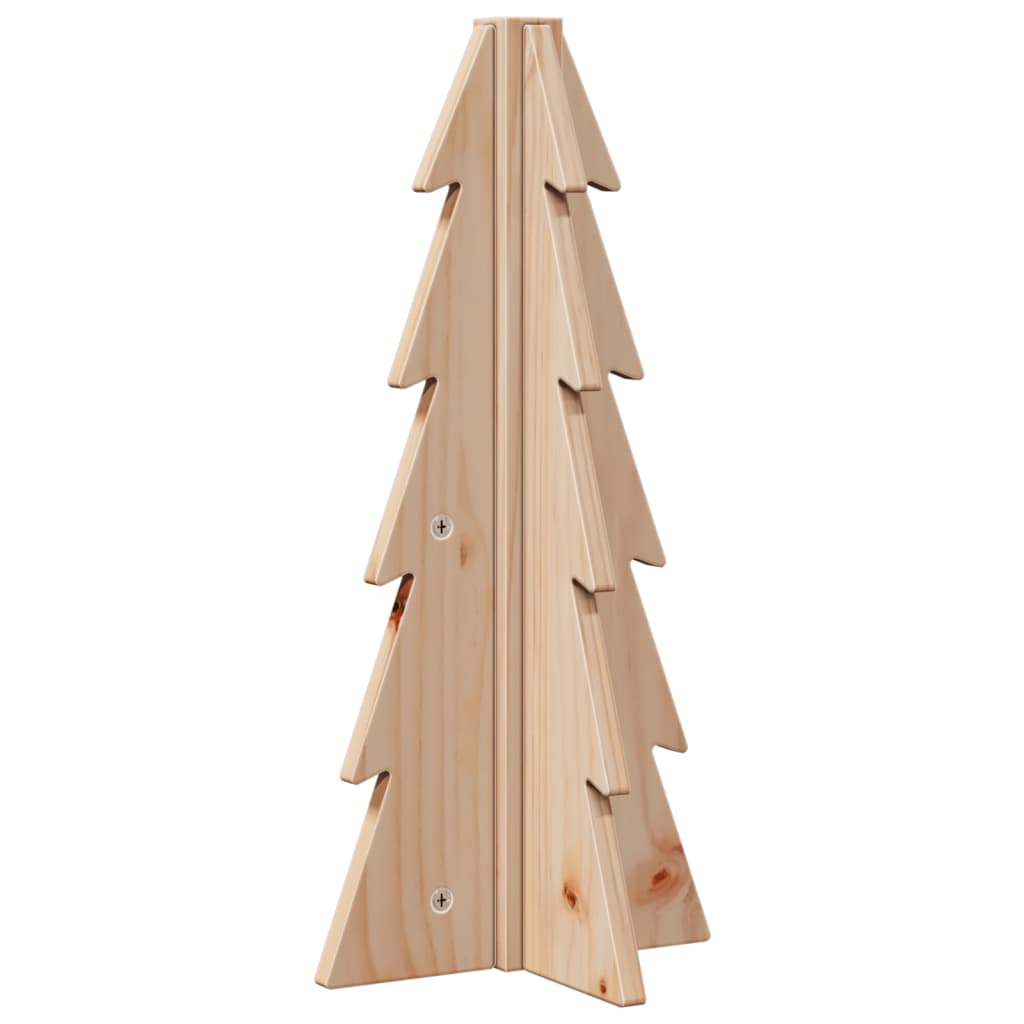 Kerstdecoratie kerstboom 49 cm massief grenenhout - AllerleiShop