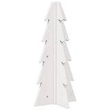 Kerstdecoratie kerstboom 49 cm massief grenenhout wit - AllerleiShop