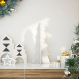 Kerstdecoratie kerstboom 49 cm massief grenenhout wit - AllerleiShop