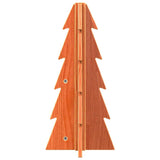 Kerstdecoratie kerstboom 49 cm massief grenenhout wasbruin - AllerleiShop