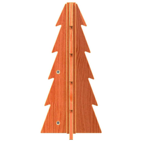 Kerstdecoratie kerstboom 49 cm massief grenenhout wasbruin - AllerleiShop