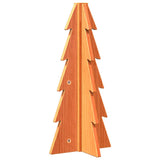 Kerstdecoratie kerstboom 49 cm massief grenenhout wasbruin - AllerleiShop