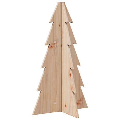 Kerstdecoratie kerstboom 69,5 cm massief grenenhout - AllerleiShop