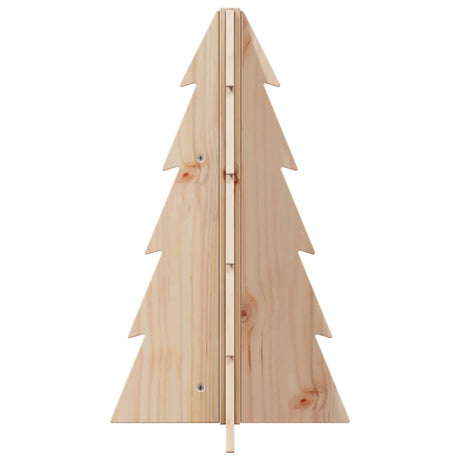 Kerstdecoratie kerstboom 69,5 cm massief grenenhout - AllerleiShop