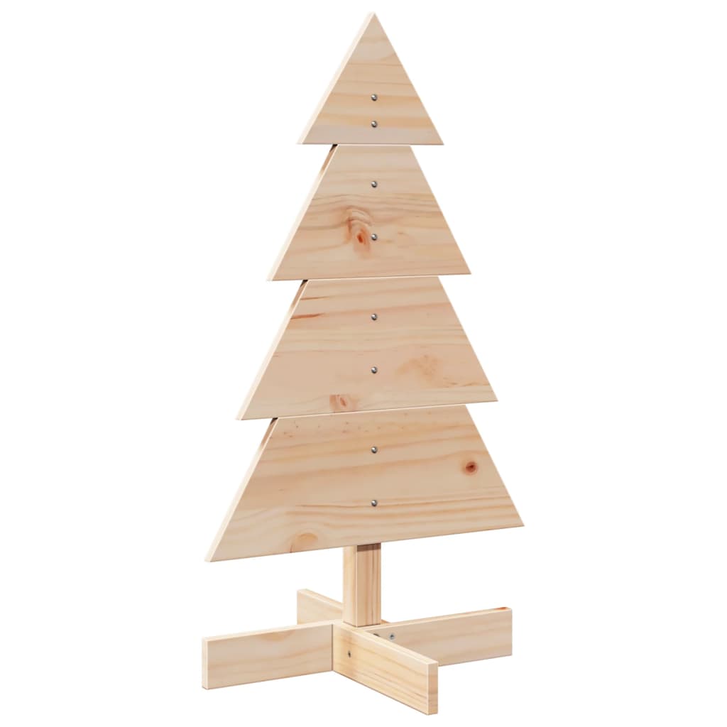 Kerstdecoratie kerstboom 80 cm massief grenenhout - AllerleiShop